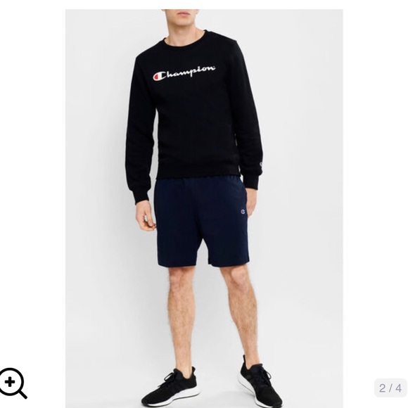 ❤️🤍🖤CHAMPION Mens Script Crew Sweatshirt - Black XS Like New Condition!❤️🤍🖤 - Picture 2 of 13